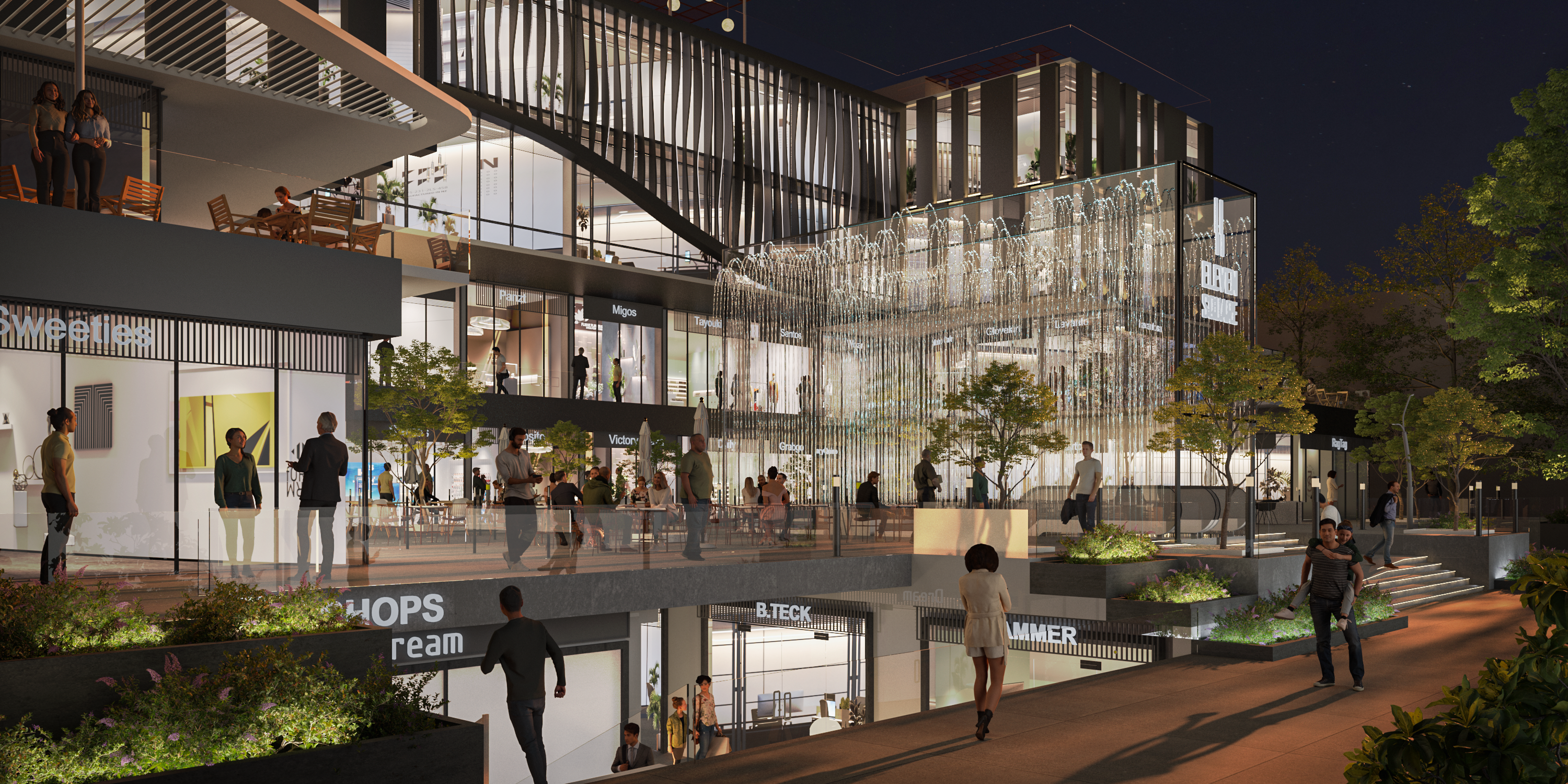 Shopping Center Exterior